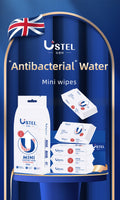 USTEL Mini Sanitary Wet Wipes – 8 bags each 8 pieces 
 | مناديل مبللة صحية صغيرة من USTEL – 8 أكياس، كل كيس يحتوي على 8 قطع
